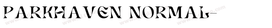 ParkHaven Normal字体转换